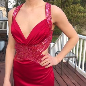 Red prom dress